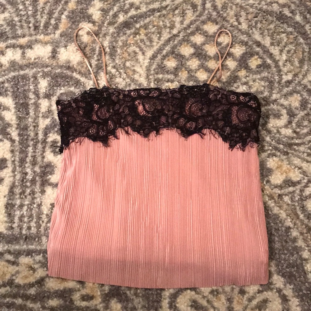 Nasty Gal Baby Pink Lace Top 💕